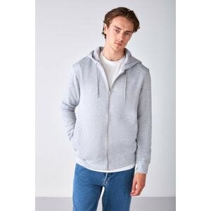 GRIMELANGE Gerry Men's Zippered Side Pockets Hooded Cord Sweatshirt