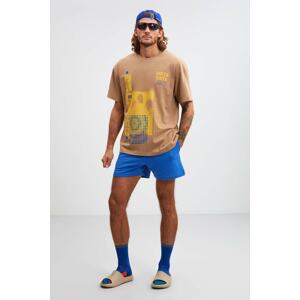 GRIMELANGE Idaho Regular Relaxed Blue Shorts