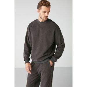 GRIMELANGE Benjamin's Relaxed Anthracite Sweatshir