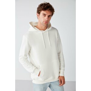 GRIMELANGE Sweatshirt - Ecru - Relaxed fit