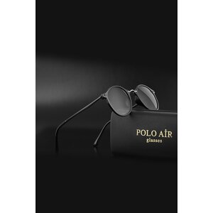 Polo Air Oval Framed Women's UV400 Protection Sunglasses Black Color