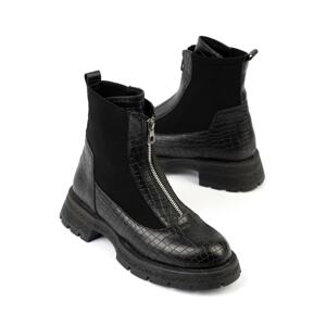 Capone Outfitters Ankle Boots - Black - Flat
