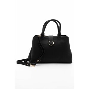 Marjin Handbag - Black - Plain