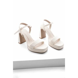 Marjin High Heels - Beige - Block