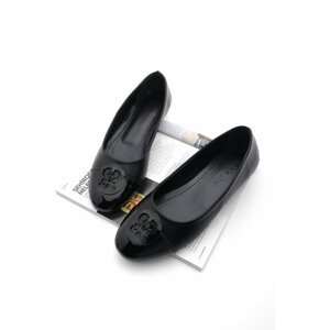 Marjin Women's Flats with Buckle Monda Black