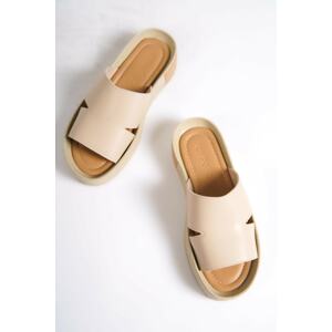 Capone Outfitters Mules - Beige - Flat