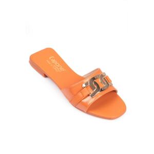 Capone Outfitters Mules - Orange - Flat