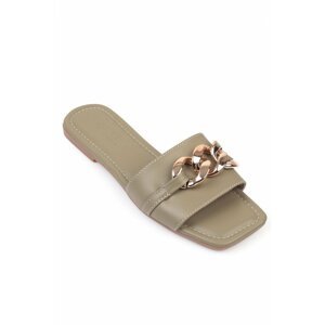 Capone Outfitters Mules - Beige - Flat