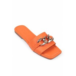 Capone Outfitters Mules - Orange - Flat