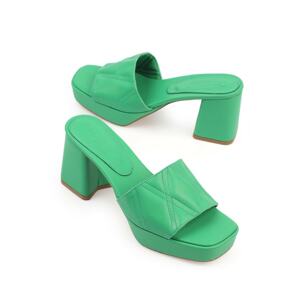 Capone Outfitters Mules - Green - Block