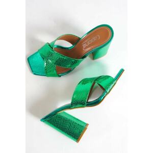 Capone Outfitters Mules - Green - Block