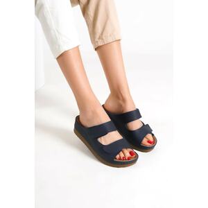 Capone Outfitters Mules - Dark blue - Flat