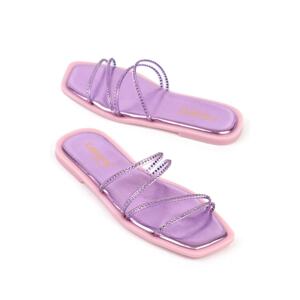 Capone Outfitters Mules - Purple - Flat