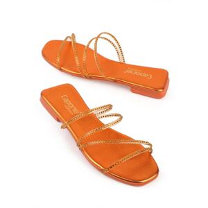 Capone Outfitters Mules - Orange - Flat