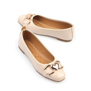 Capone Outfitters Ballerina Flats - Beige - Flat