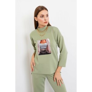 Lafaba Sweatshirt - Green - Regular fit