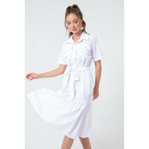 Lafaba Dress - White - Smock dress