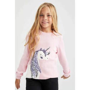 DEFACTO Girl Regular Fit Crew Neck Pullover