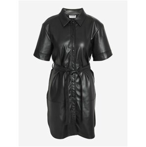 Black Shirt Leatherette Dress Noisy May Andy - Ladies