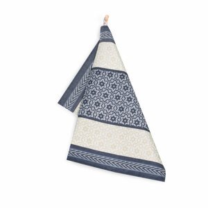 Zwoltex Unisex's Dish Towel Marsala Navy Blue