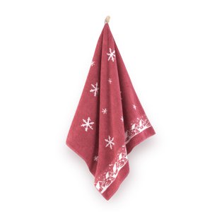 Zwoltex Unisex's Towel Aspen 2 Red/Pattern