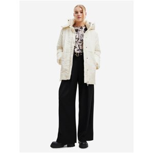 Desigual Tulip Cream Women's Winter Jacket - Women