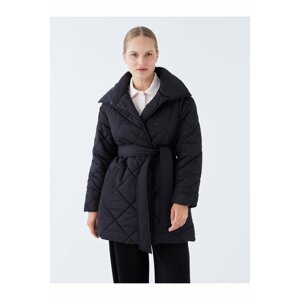 LC Waikiki Women's Standing Collar Quilted Long Sleeved Down Jacket