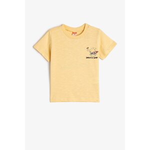 Koton T-Shirt - Yellow - Regular fit