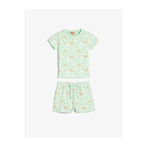 Koton Baby Set - Green - Graphic