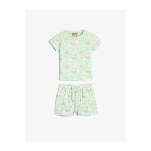 Koton Baby Set - Green - Graphic