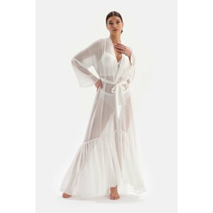 Dagi White Lace Detailed Dressing Gown