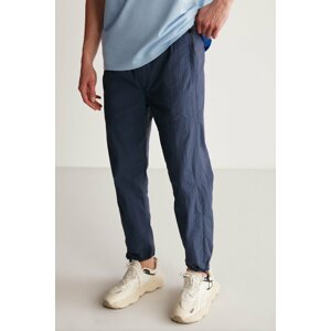 GRIMELANGE Terry Parachute Comfort Navy Blue Single Pants