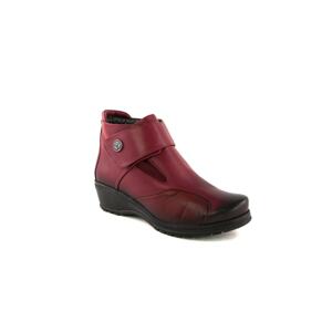 Forelli 25651 Women's Claret Red Leather and Bones Special Comfort Boots.