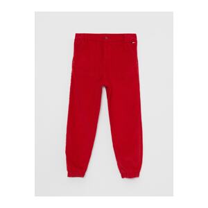 LC Waikiki Basic Corduroy Girls' Jogger Pants with Elastic Waist.