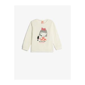 Koton Sweatshirt Long Sleeve Crewneck Collar Branded Printed Cotton