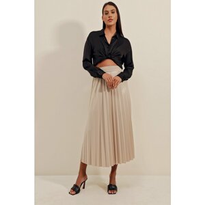 Bigdart Skirt - Beige - Maxi