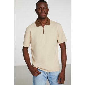 GRIMELANGE Polo T-shirt - Beige - Oversize