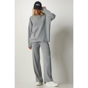 Happiness İstanbul Two-Piece Set - Gray - Regular fit