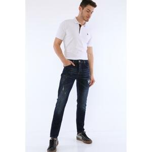 P0430 DEWBERRY DUGARRY MENS JEANS-PLAIN NAVY BLUE