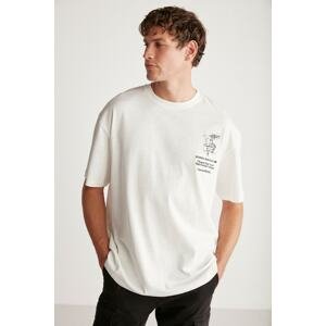 GRIMELANGE T-Shirt - Ecru - Oversize