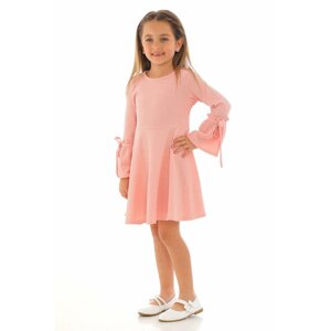 zepkids Girl's Salmon-Colored Long Sleeve Dress