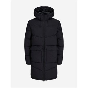 Black Men's Quilted Winter Coat Jack & Jones Vester - Men