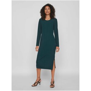 Dark green women's basic midishats VILA Armerone - Ladies