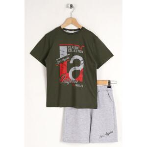 zepkids Two-Piece Set - Khaki - Slim fit