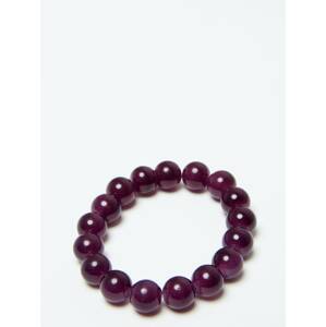 Bracelet of pearls on an elastic band purple