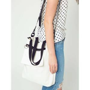 Fabric bag with pocket white