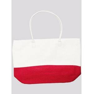 Two-tone bag white-red