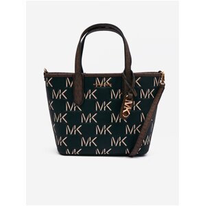 Brown-Black Women's Patterned Leather Handbag 2in1 Michael Kors Open To - Women
