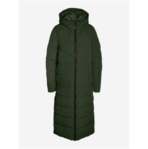 Dark Green Ladies Quilted Coat Noisy May Dalcon - Women