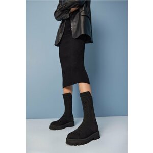 Hotiç Ankle Boots - Black - Flat